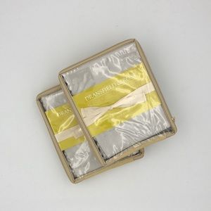 Dransfield & Ross Elizabeth Street Luna Linen Ric Rac Euro Sham Pair